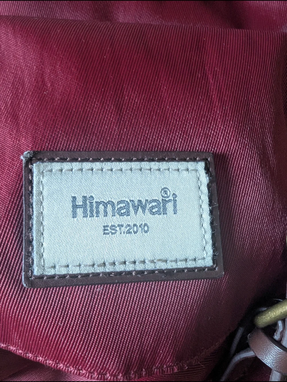Himawari Burgundy Backpack - Casual Daypack
